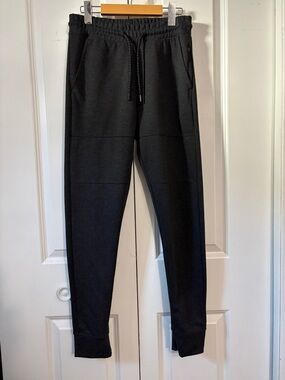Men's Black Athletic Joggers with Drawstring Waist